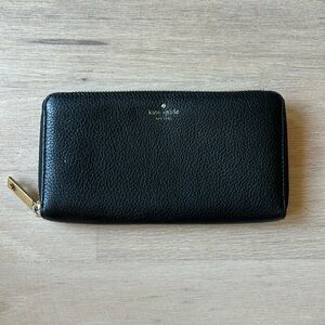 Kate spade black leather wallet